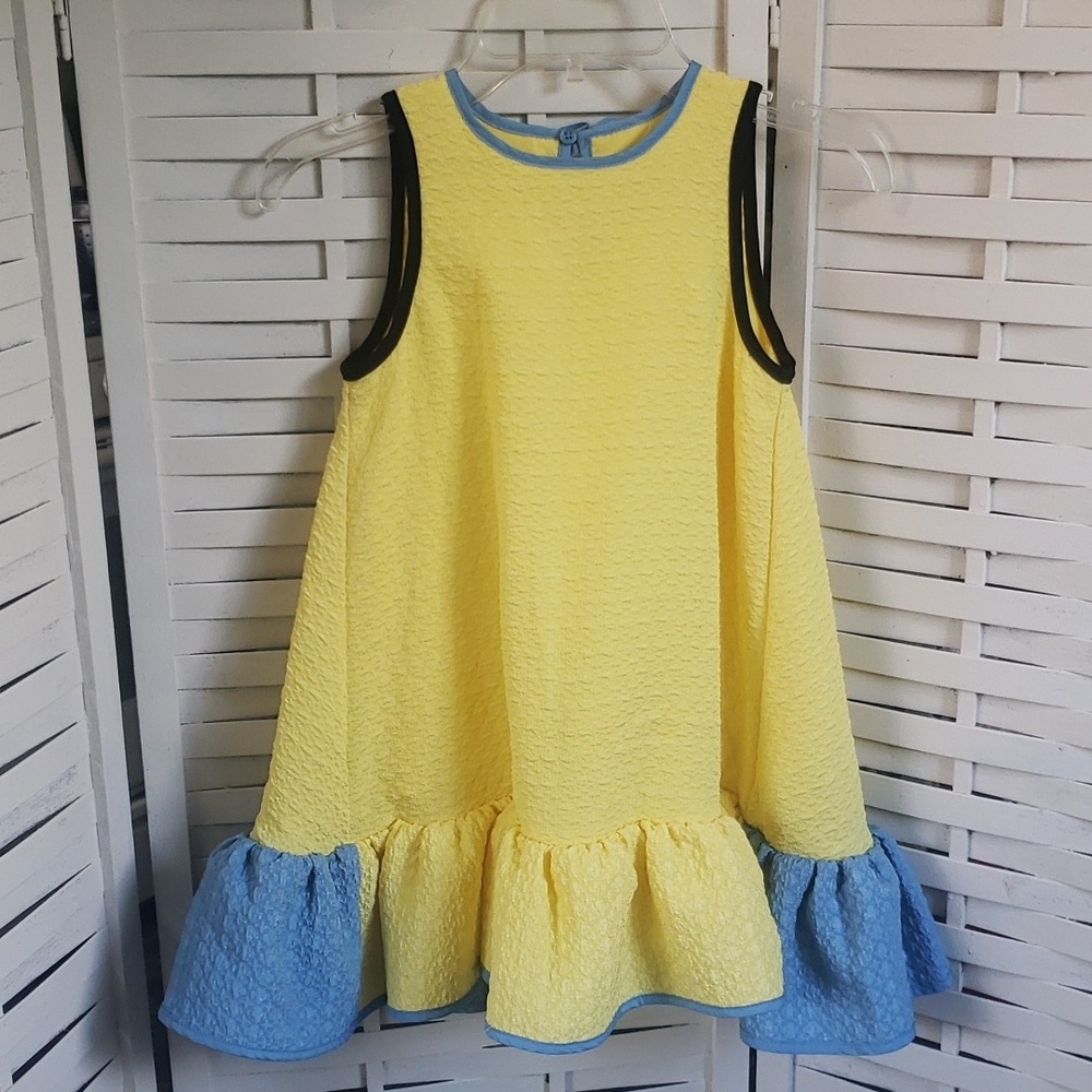 Victoria Beckham summer yellow sleeveless girls dress XS
